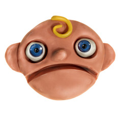 Plasticine baby head