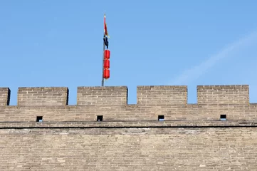 Tuinposter Historic city wall of Xian, China © bbbar