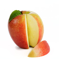 Apfel mit Apfelspalte