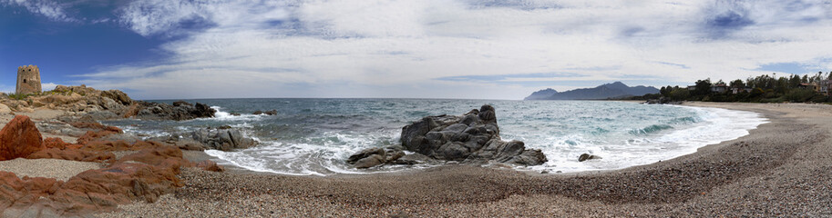 Fototapeta na wymiar Barisardo plaża (Sardynia, Włochy)