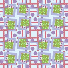 Abstract Green and Blue Pattern