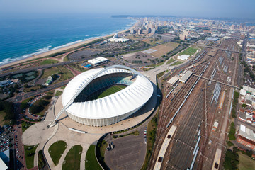 Luftaufnahme der Stadt Durban, Südafrika