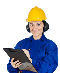 Woman construction worker
