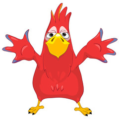 Showing Funny Parrot.