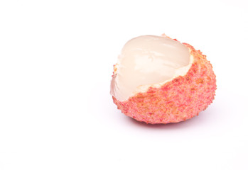 Lychee isolated on white background