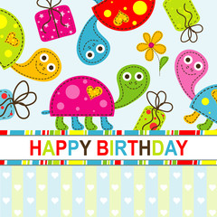 Template greeting card, vector