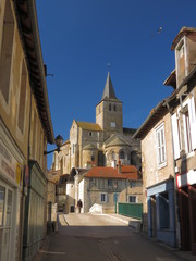 Fototapeta na wymiar Kościół Matki Bożej; Montmorillon, Wiedeń, Poitou-Charente