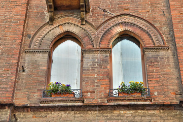 Typical house. Ferrara. Emilia-Romagna. Italy.