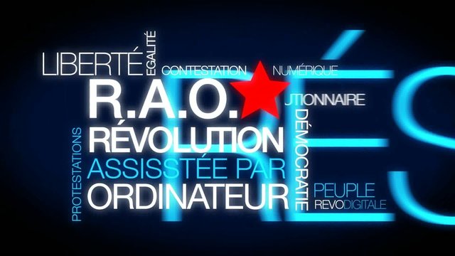 RAO r&eacute;volution assist&eacute;e par ordinateur nuage de tag