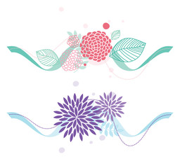 Summer floral elements