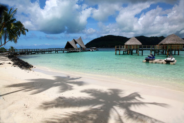 The Beach at Bora Bora