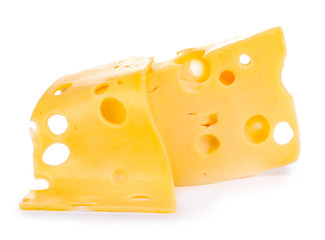 Cheese isolated on white