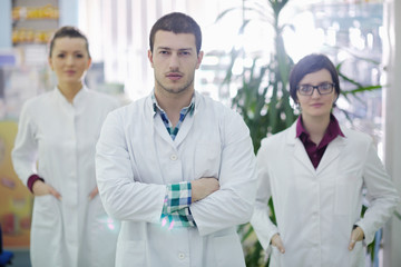 Fototapeta premium pharmacy drugstore people team