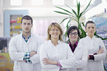 Fototapeta premium pharmacy drugstore people team
