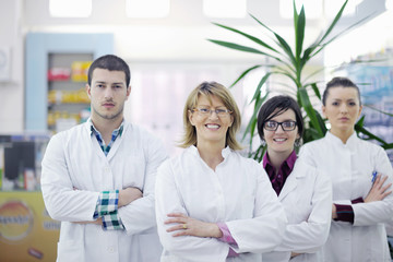 Fototapeta premium pharmacy drugstore people team