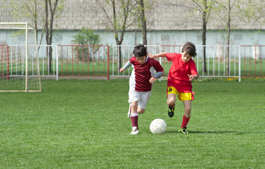 Obraz premium kids soccer