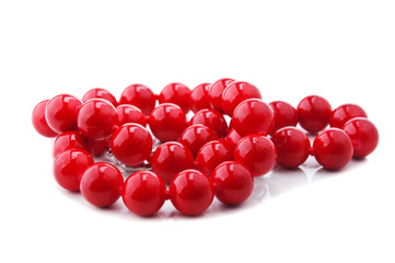 red beads isolated