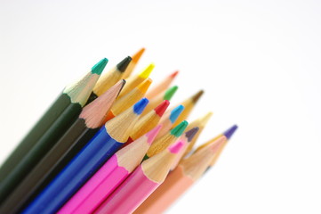 色鉛筆のクローズアップ
