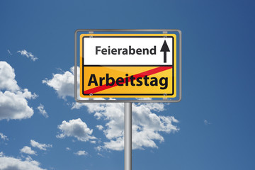 Nach dem Arbeitstag in den wohlverdienten Feierabend