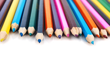 color pencils isolated
