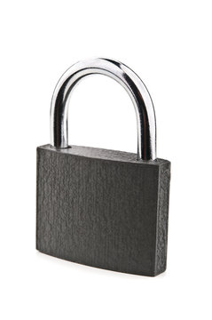 old metal lock isolated