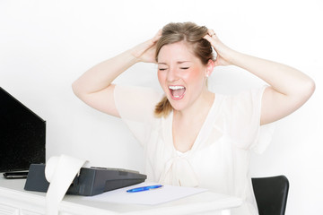 Wutausbruch im Büro