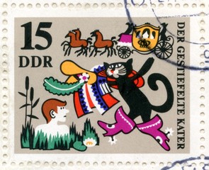 Fototapeta premium Canceled german stamp 