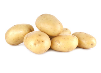 Fresh Potato isolated on white background