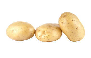 Fresh Potato isolated on white background