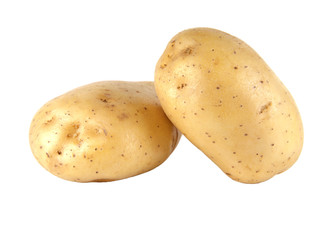 Fresh Potato isolated on white background
