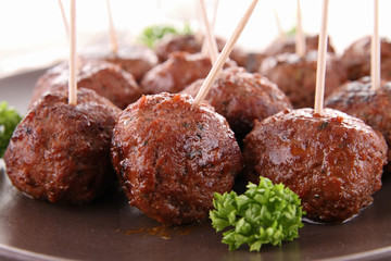 grilled meatballs