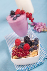 Yogurt with berries