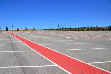 Empty parking lot © idrive