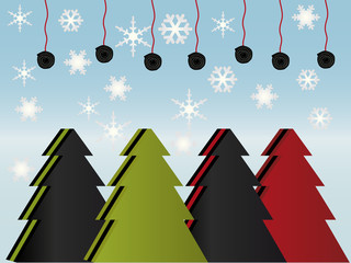 Sapins r&eacute;glisse