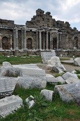 Ruinen in Side, Türkei