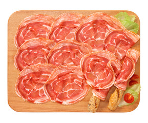Pancetta coppata, salume italiano