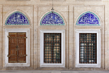 Fototapeta na wymiar Iznik Tiles in Selimiye Mosque