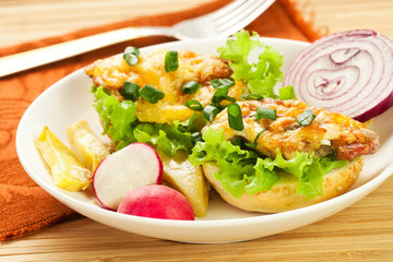 dish with meal