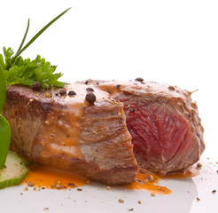 Grilled steak