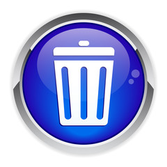 button garbage can icon.