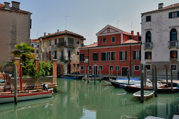 Fototapeta na wymiar typowe sceny z Wenecji