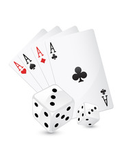 four aces and dice