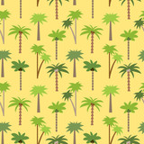 Seamless tropical pattern with palms #2