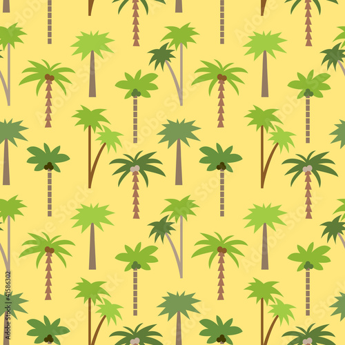 Seamless tropical pattern with palms #2