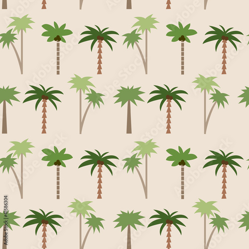 Seamless tropical pattern with palms #1