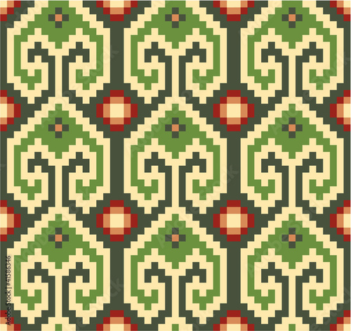 Seamless pattern in navajo style #2