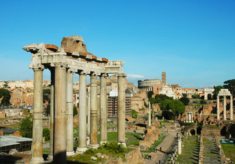 Foro di Roma, colle del Palatino, Italia