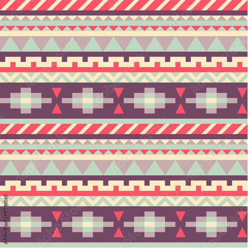 Seamless pattern in native american style