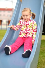 Fototapeta na wymiar baby on playground