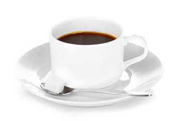 Coffee cup isolated on white